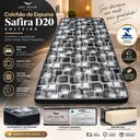Ver imagem 7 de Cama de Solteiro Helena Metal com Colchão Safira D20 Dupla Face:Preto/Estampado