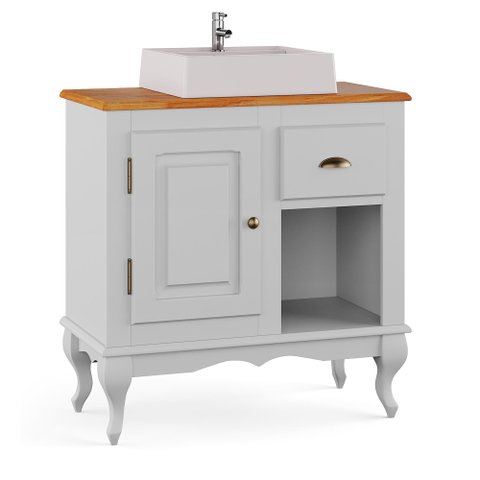 Balcão Lavabo 0,80m com Cuba - 3064
