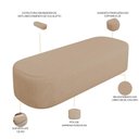 Ver imagem 5 de Cabeceira Cama Box Queen 160cm Lanna com Puff Recamier Doha W01 Linho Bege Escuro - Lyam Decor
