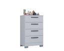 Ver imagem 2 de Cômoda Organizadora para Roupas com 4 Gavetas - Branco