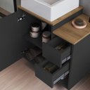 Ver imagem 5 de Conjunto para Banheiro 120cm com 3 Peças Gabinete Suspenso com Cuba Bahamas