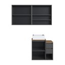 Ver imagem 6 de Conjunto para Banheiro Modulado 120cm com 3 Peças Gabinete Suspenso com Cuba Bahamas