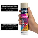 Ver imagem 5 de Tinta Spray 400ml Branco Fosco Uso Geral em Aço Ferro Gesso Cerâmica Couro | Universo | Kit 10 Un