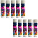 Ver imagem 1 de Tinta Spray 400ml Branco Fosco Uso Geral em Aço Ferro Gesso Cerâmica Couro | Universo | Kit 10 Un