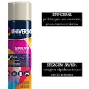 Ver imagem 3 de Tinta Spray 400ml Branco Fosco Uso Geral em Aço Ferro Gesso Cerâmica Couro | Universo | Kit 10 Un