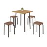 Conjunto Mesa Dobrável com 4 Banquetas Bali - 2
