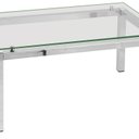 Ver imagem 1 de Mesa de Centro em Aço com Tampo em Vidro Ref. 492-x