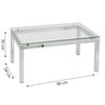 Mesa de Centro em Aço com Tampo em Vidro Ref. 492-x - 2