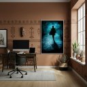 Ver imagem 1 de Quadro Tranca Ruas Entidade Umbanda Quimbanda - 70x50cm:moldura Preta