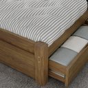 Ver imagem 6 de Cama Casal 140cm 2 Gavetas Madeira Maciça Orlex Castanho B11 - Mpozenato