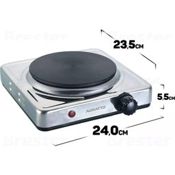 Fogão Elétrico de Mesa 1 Prato 1500w 220v Fma-02 Agratto - 5