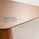 Ver imagem 4 de Mesa de Jantar Retangular 210cm Baobá CabeCasa MadeiraOriginals Marrom/Cinamomo Canela