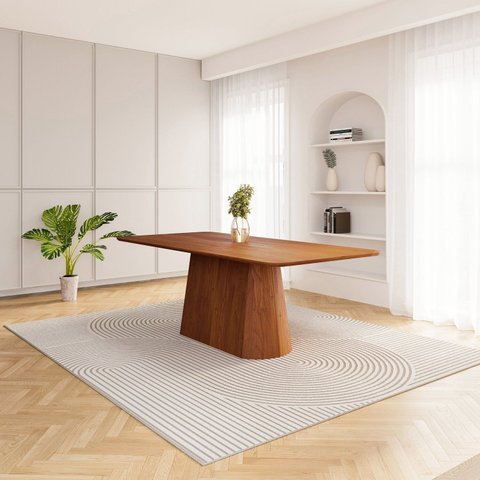 Mesa de Jantar Retangular 210cm Baobá CabeCasa MadeiraOriginals Marrom/Cinamomo Canela