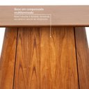 Ver imagem 5 de Mesa de Jantar Retangular 210cm Baobá CabeCasa MadeiraOriginals Marrom/Cinamomo Canela