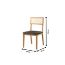 Ver imagem 5 de Conjunto Sala de Jantar Mesa Cone Amadeirada 120cm + 4 Cadeiras Ava