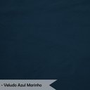 Ver mais imagens de Kit 2 Poltronas Decorativa Sala de Estar Pétala Veludo Azul Marinho - Montanaris Decor Md Montanaris
