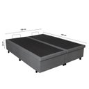 Ver imagem 5 de Cama Baú Queen em Courino 158cm X198cm Madeira em Eucalipto