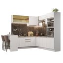 Ver imagem 3 de Armário de Cozinha Completa de Canto 504cm Branco Glamy Madesa 01