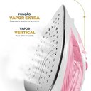 Ver imagem 2 de Ferro de Passar a Vapor Britânia Rosa Vapor Extra BFVE01A 110V