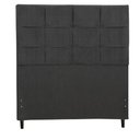 Ver imagem 1 de Cabeceira Casal King Jbe Style 195cm Preta Cama Box 193cm