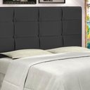 Ver imagem 2 de Cabeceira Casal King Jbe Style 195cm Preta Cama Box 193cm