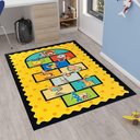 Ver imagem 1 de Tapete Kids Emborrachado Quarto Criança - Amarelinha
