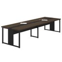 Ver imagem 2 de Mesa de Reunião Escritório 8 Lugares 3,60m Freijó Preto