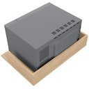 Ver mais imagens de Suporte Suspenso Para Micro-ondas Forno 60x40 cm Class L03 Amadeirado - Lyam Lyam Decor