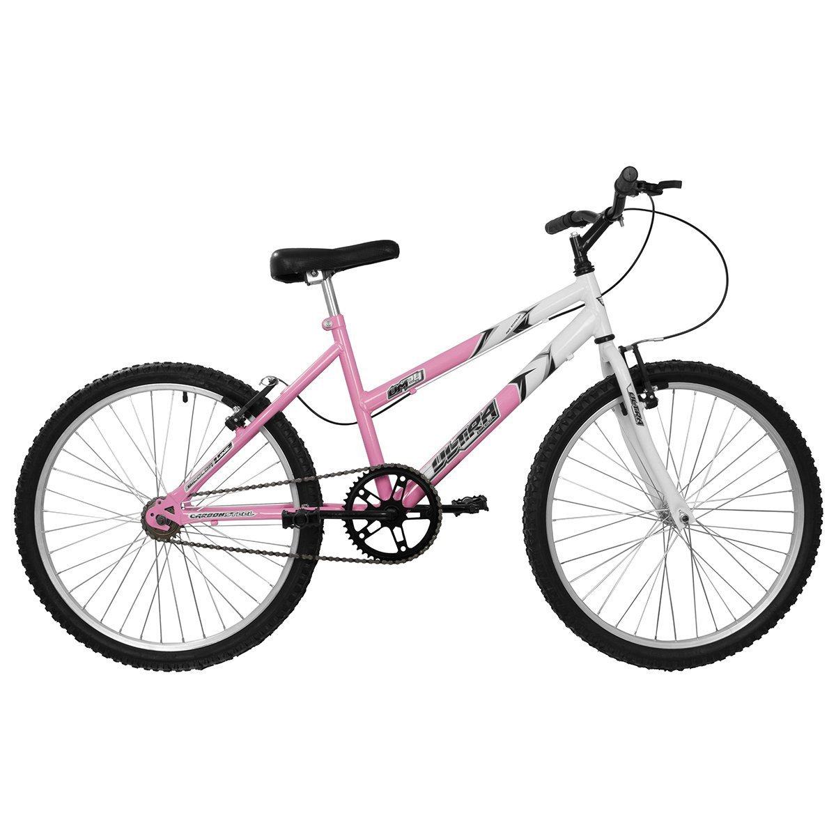 Bicicleta Feminina Aro 24 Ultra Bikes Bicolor - Sem Marcha Rosa Bebe - 1