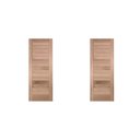 Ver imagem 4 de Kit com 2 Folhas de Porta de Madeira 210x80cm PE31 Esel Bege/Marrom
