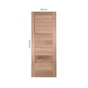 Ver imagem 3 de Kit com 2 Folhas de Porta de Madeira 210x80cm PE31 Esel Bege/Marrom