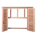 Ver imagem 2 de Kit com 2 Janelas Guilhotina com Ferragem Je821 Esel 120x150x12cm