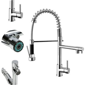 Torneira Cozinha Gourmet Monocomando Cromada Duas Saídas