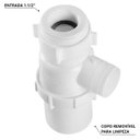 Ver imagem 3 de Sifão Sanfonado com Copo 49cm Branco | Astra | Kit C/ 5 Un