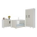 Ver imagem 2 de Quarto de Bebê Completo com Berço Americano 3 em 1 Ternura Multimóveis Mp4655 Branco/off White