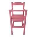 Ver imagem 2 de Cadeira de Papinha para Bebê com Trava Fixa em Madeira Maciça - Rosa