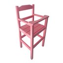 Ver imagem 3 de Cadeira de Papinha para Bebê com Trava Fixa em Madeira Maciça - Rosa