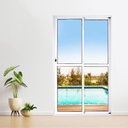 Ver imagem 2 de Kit com 2 Portas Sacada de Alumínio 2 Folhas 210 X 150cm com Fechadura Linha 25