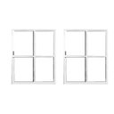 Ver imagem 5 de Kit com 2 Portas Sacada de Alumínio 2 Folhas 210 x 150cm com Fechadura Linha 25 Branco Esquadrias Bergamo