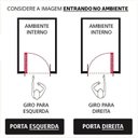 Ver imagem 4 de Kit com 2 Portas Lambril de Alumínio 210x80cm com Maçaneta Linha 25 Lado Direito Esquadrias Bergamo