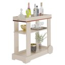Ver imagem 5 de Carrinho Bar com Rodizios 80 Cm 4627 Off White Arly
