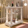 Carrinho Bar com Rodizios 80 Cm 4627 Off White Arly - 2