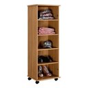 Ver imagem 2 de Armário Multiuso Olinda 1 Porta Prateleira Interna com Rodízio Cinamomo Off