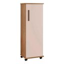 Ver imagem 1 de Armário Multiuso Olinda 1 Porta Prateleira Interna com Rodízio Cinamomo Off