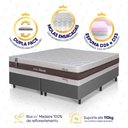 Ver imagem 3 de Conjunto Box Cinza Mali Bege Molas Ensacadas Queen 158x198x70 - King House
