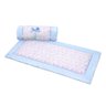 Colchonete Portátil e Acolchoado Pillow Top Berço Bebê 2 em 1 Azul e Rosa Coleção Hipopótamo - 1