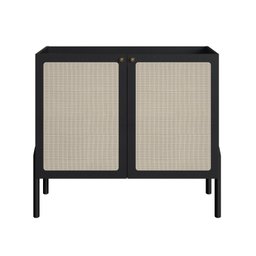 Balcão Bar 2 Portas 93cm Palhinha Pé Madeira Oslo - 3