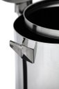 Ver imagem 3 de Lixeira Pedal, Rodízio e Alça 60l de Aço Inox