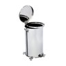 Lixeira Pedal, Rodízio e Alça 60l de Aço Inox - 2