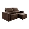 Sofá Retrátil e Reclinável Molas Ensacadas 2.90m Cristal Vivaro Decor Suede Marrom - 1